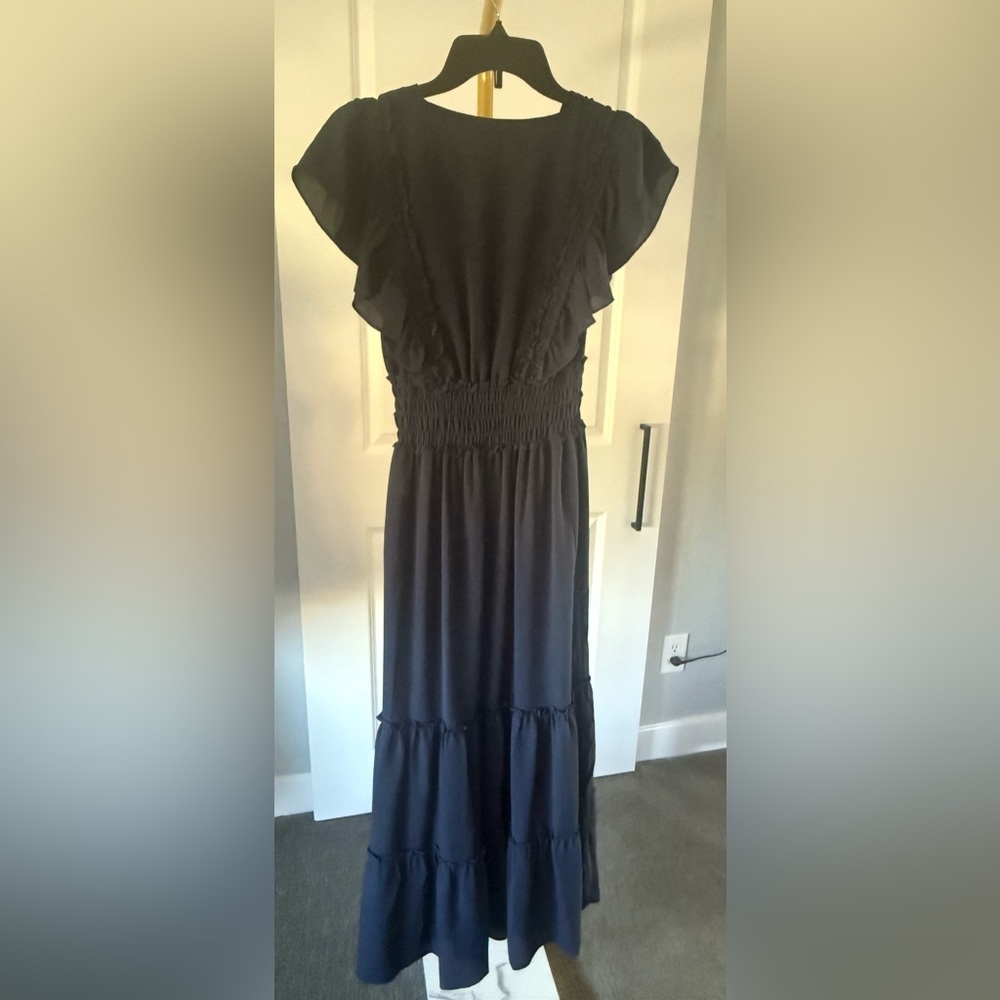 Max Studio Deep Blue Maxi Dress size S - Picture 5 of 6
